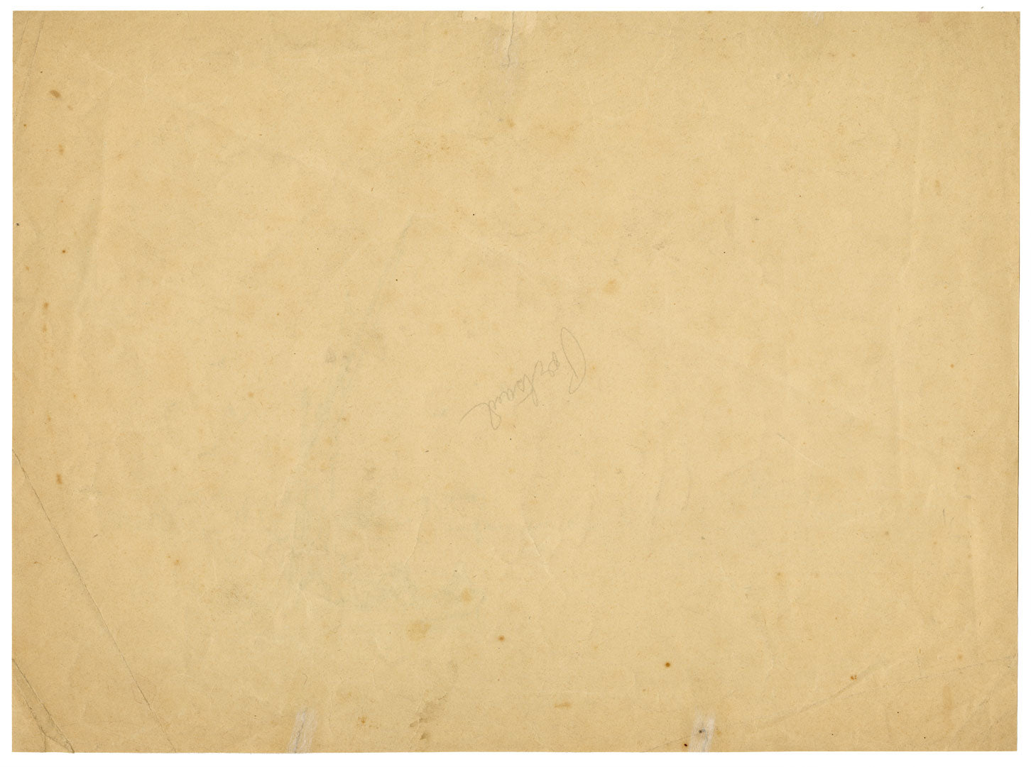 Porto Said visto dall'acqua, Egitto – Disegno originale a penna e inchiostro della metà del XIX secolo