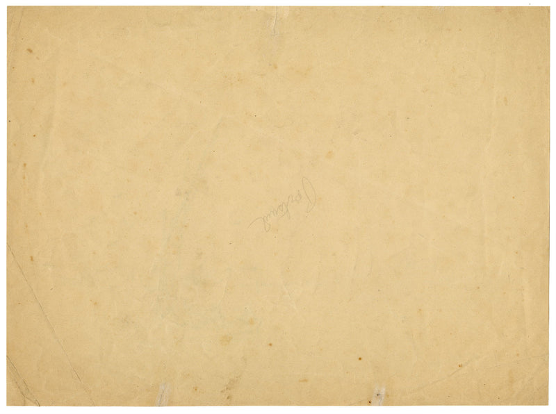 Porto Said visto dall'acqua, Egitto – Disegno originale a penna e inchiostro della metà del XIX secolo