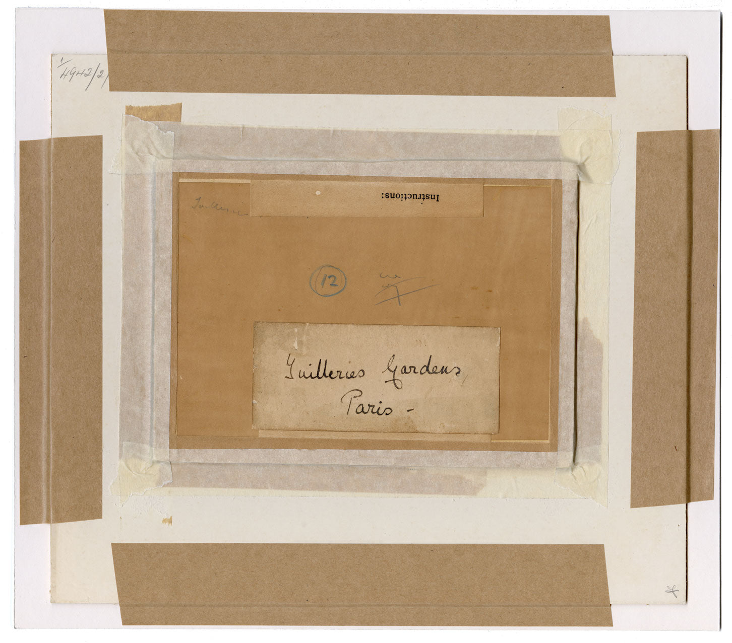 John Fulleylove RI, Giardini delle Tuileries, Parigi – acquerello di fine XIX secolo