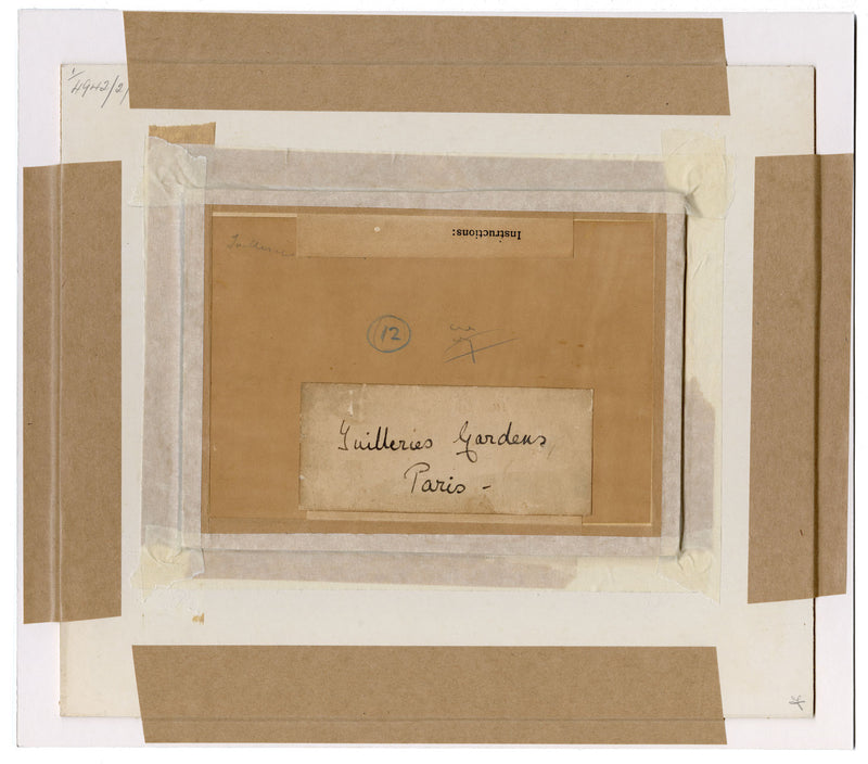 John Fulleylove RI, Giardini delle Tuileries, Parigi – acquerello di fine XIX secolo