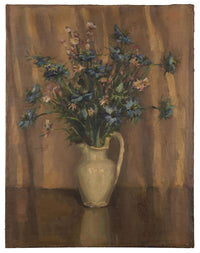 George Mortram Moorhouse, 'Love-in-a-Mist' Still Life – early C20th oil painting