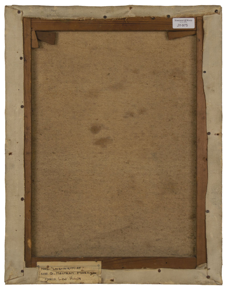 George Mortram Moorhouse, 'Love-in-a-Mist' Still Life – early C20th oil painting