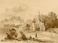 Caroline Pearson, Sanctuary of Betharram, Pyrenees, France – c.1835 watercolour