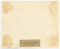 M. Conway, Garden at Woodhays, Wimbledon – Original 1876 watercolour painting