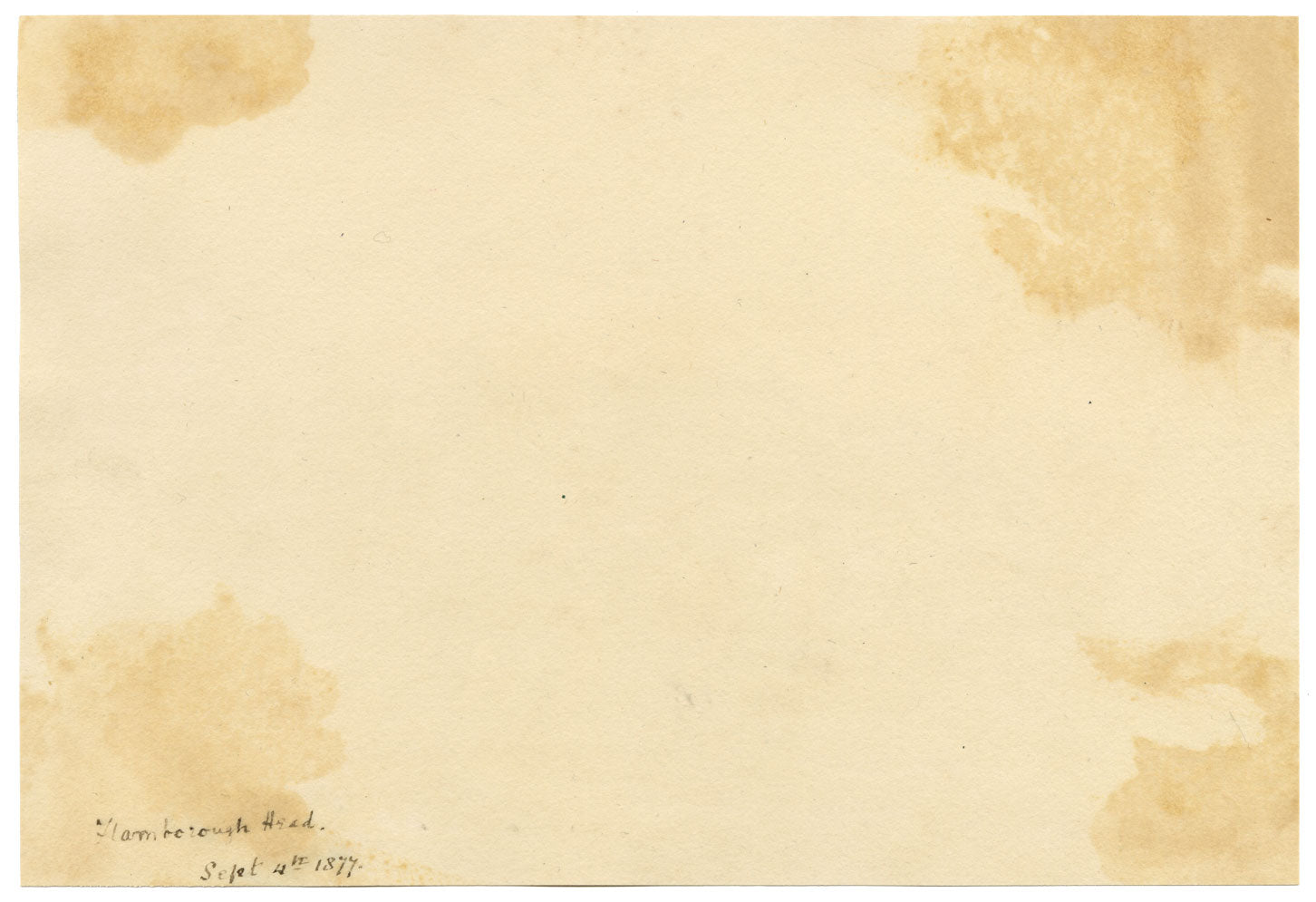 M. Conway, Flamborough Head, costa dello Yorkshire – acquerello del 1877