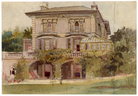 M. Conway, Westoe, St Luke's Road, Torquay, Devon – acquerello del 1897