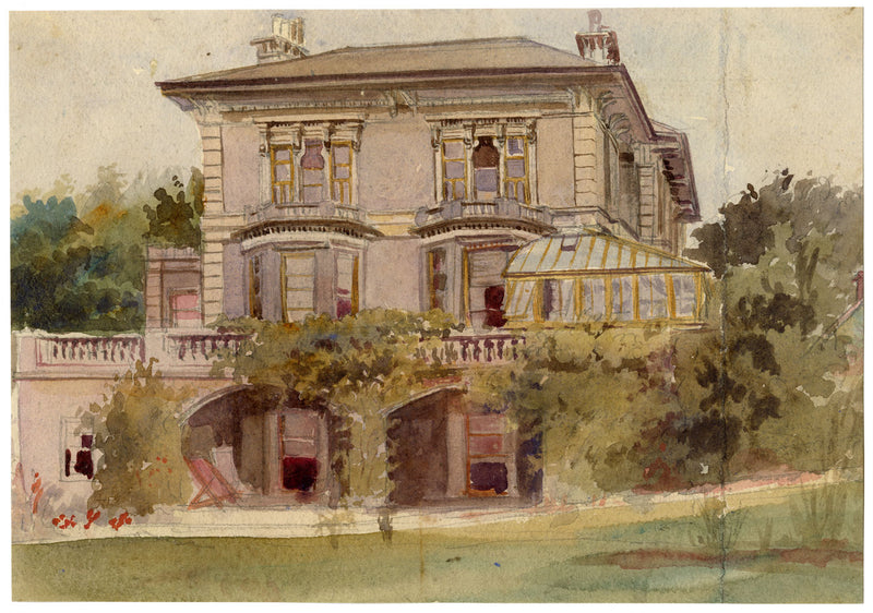 M. Conway, Westoe, St Luke's Road, Torquay, Devon – acquerello del 1897