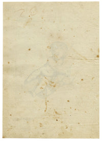 Leopold Billek, Baby Study – Original c.1820 pen & ink drawing