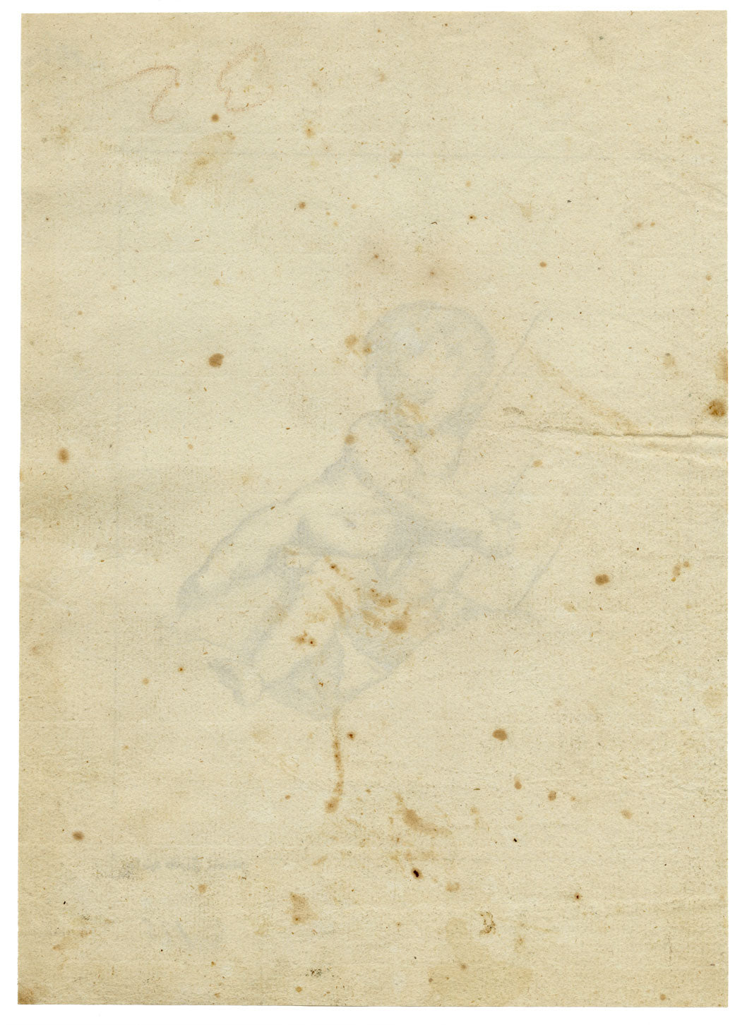 Leopold Billek, Baby Study – Original c.1820 pen & ink drawing