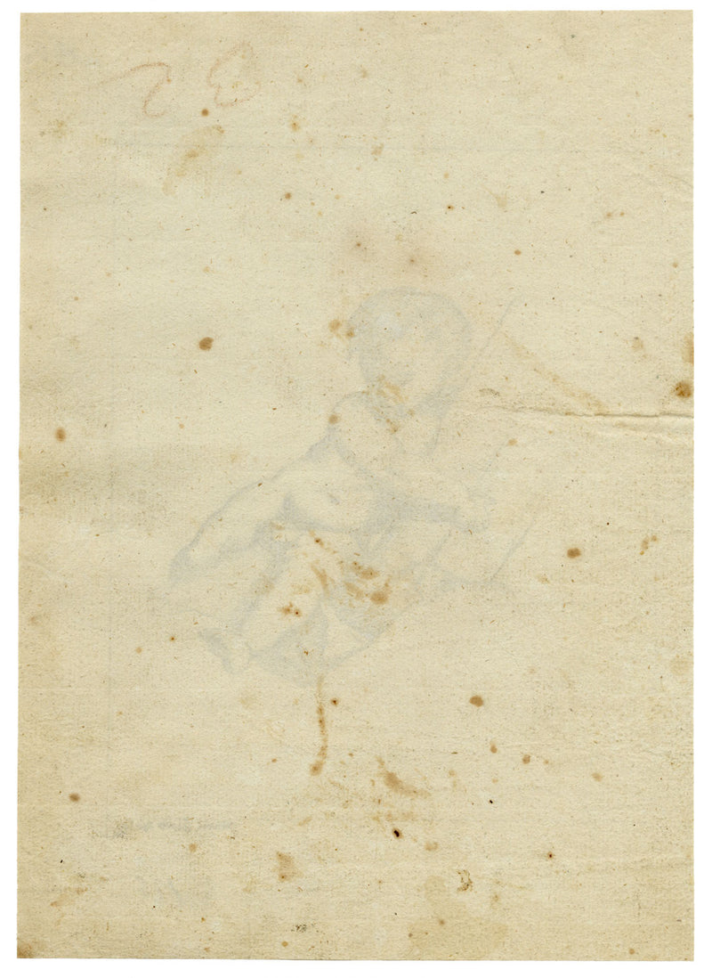 Leopold Billek, Baby Study – Original c.1820 pen & ink drawing