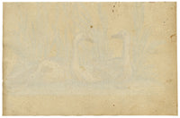 Leopold Billek, Swans (Schwänne) – Original c.1820 gouache painting