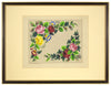 Berlin Woolwork Handpainted Floral Design – mid-19th-century gouache painting