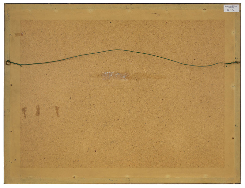 Diseño floral pintado a mano en lana berlinesa: pintura al gouache de mediados del siglo XIX