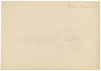 Frank L. Emanuel, Caballo y carruaje: dibujo a grafito de principios del siglo XX