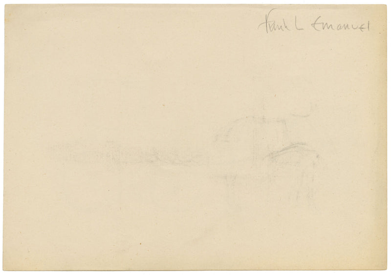 Frank L. Emanuel, Caballo y carruaje: dibujo a grafito de principios del siglo XX