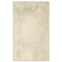 Atribuido por Daniel Maclise, Diseño de arco de rama de árbol – dibujo a grafito de principios del siglo XIX