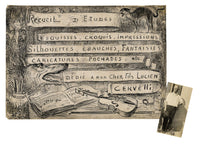 G. Cervelli, Title Page with Dedication to Lucien – 1910s pen & ink drawing
