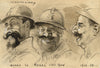 G. Cervelli, World War One Satirical Caricature 'Bon Moral' – 1910s drawing