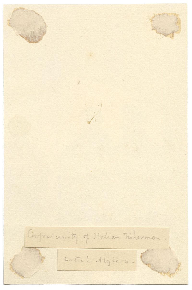 George J. Cayley, Confraternita dei pescatori italiani, Algeri – acquerello del 1874