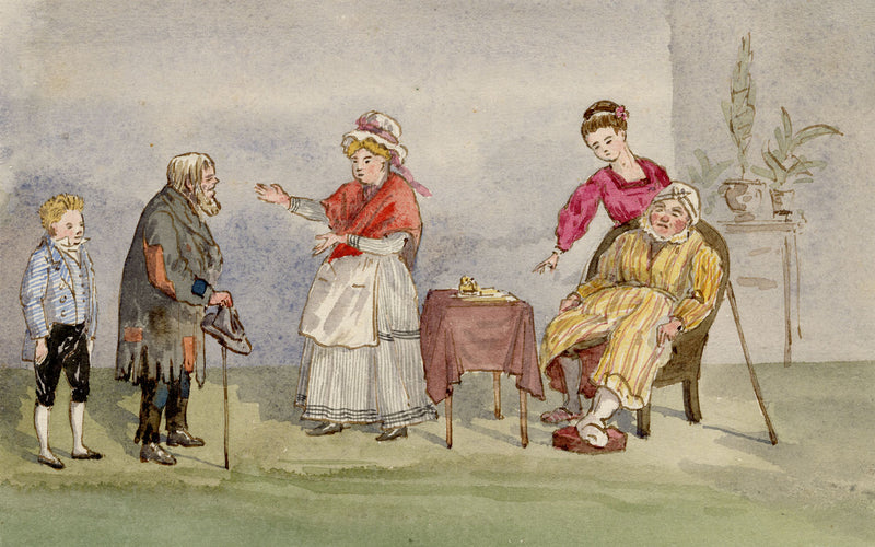 George J. Cayley, Amateur Dramatics at Col Playfair's, Algiers –1874 watercolour