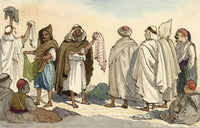 George J. Cayley, Rag Fair, Algiers, Algeria – 1874 watercolour painting