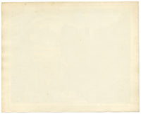 Desfiladero rocoso, India. Acuarela original de principios del siglo XIX.