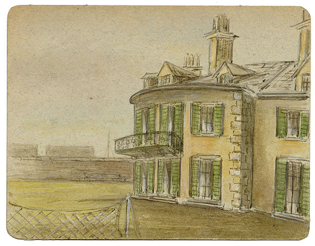 V.S. Satterthwaite, Midland Hotel, Morecambe, Lancashire – 1888 watercolour