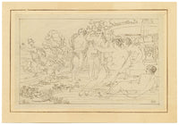 John White Abbott, Diana after Domenichino – Original c.1805 pen & ink drawing