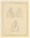 John White Abbott, Madonna & Child after Raphael – c.1805 ink drawing
