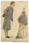 Victorian Political Cartoon 'Vote for Brymer' – 1880s watercolour painting