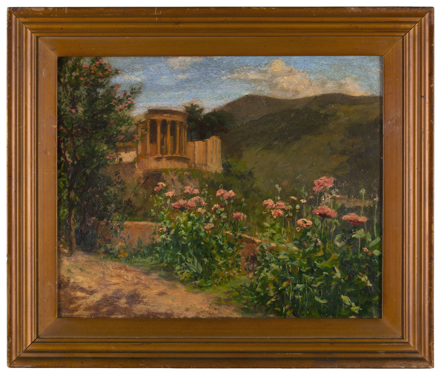 Middleton Alexander Jameson, Temple of the Sibyl at Tivoli –c.1900s oil painting