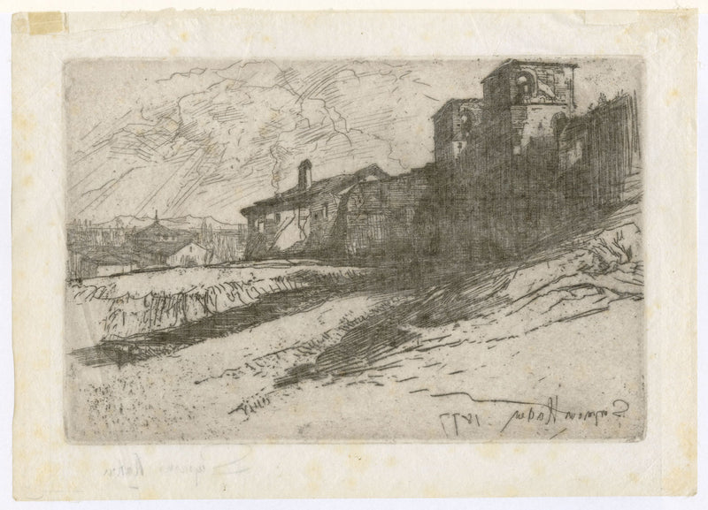 Sir Francis Seymour Haden, La España sombría – Grabado original de 1877