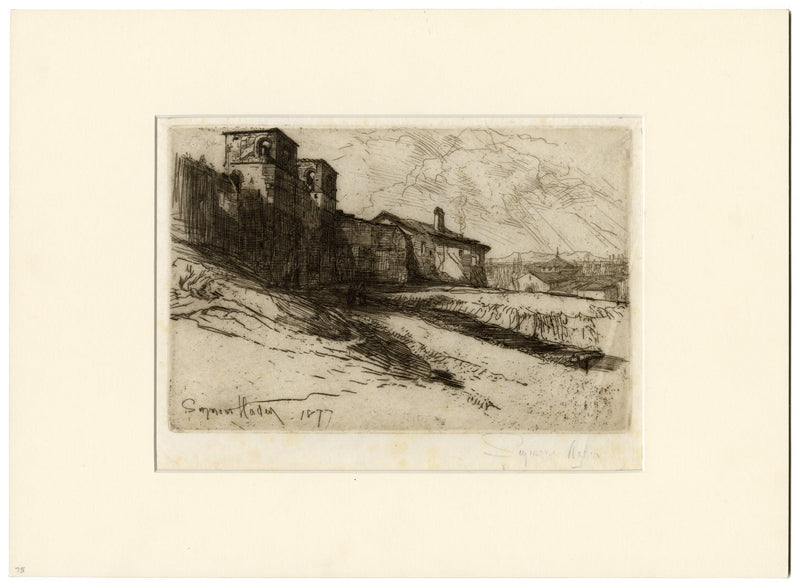 Sir Francis Seymour Haden, La España sombría – Grabado original de 1877