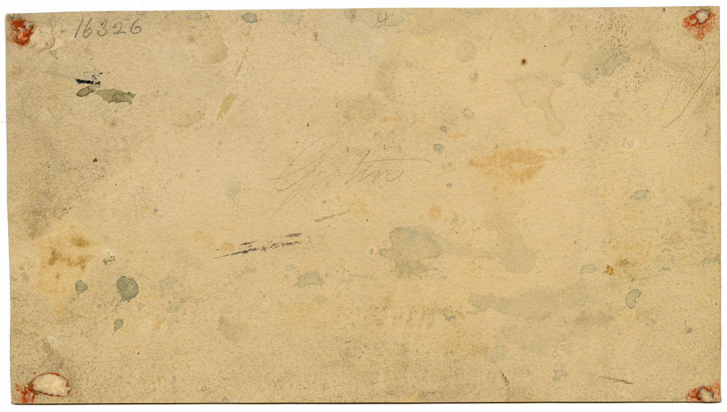 Círculo de Thomas Girtin, Figuras en un camino rural – acuarela de c.1800