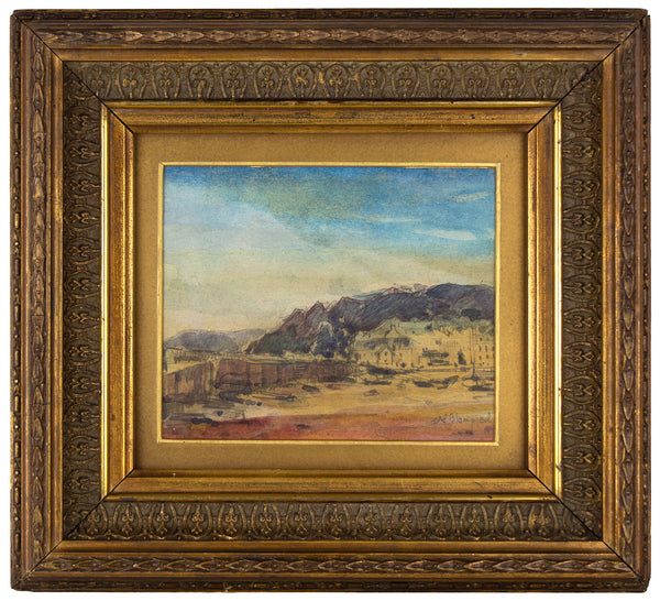 Edmund Blampied RBA RE, Old Court House, St Aubin, Jersey – 1958 watercolour