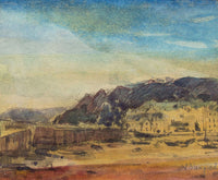 Edmund Blampied RBA RE, Antiguo Palacio de Justicia, St Aubin, Jersey – acuarela de 1958