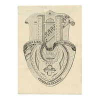 Vienna Secession Ex Libris Bookplate for Charles Feleky –c.1910s photogravure