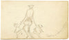Charles & Infant Progeny – Original mid-19th-century graphite drawing