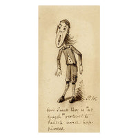 Pickford Robert Waller, Small Boy Cartoon – Original c.1860s pen & ink drawing