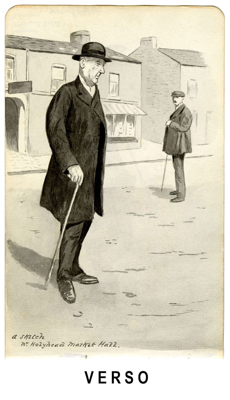 Sergeant, 5th Royal Irish Lancers, Holyhead Station, Anglesey – 1912 watercolour