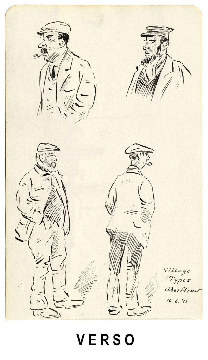 HMS Jason Minesweeper Warship, Holyhead, Anglesey, Wales – 1913 watercolour