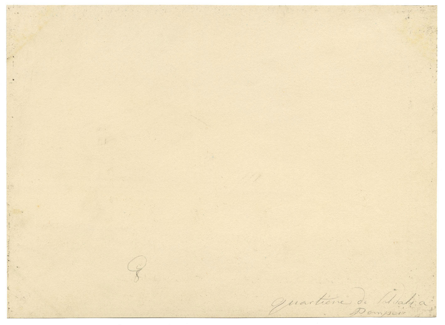 Italian School, Quartiere dei Soldati, Pompeii – early C19th gouache veduta