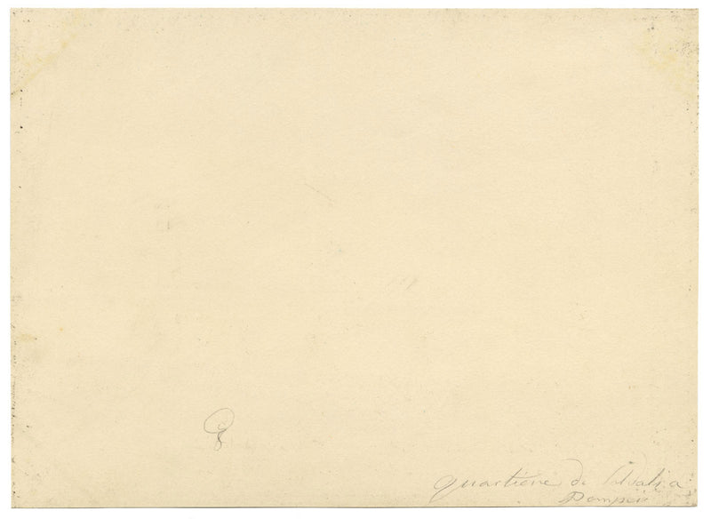 Italian School, Quartiere dei Soldati, Pompeii – early C19th gouache veduta