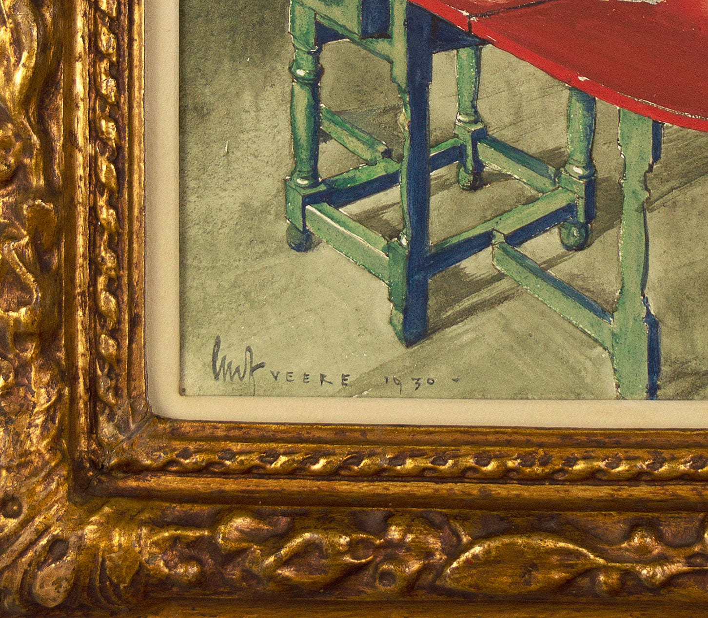 Gordon Mitchell Forsyth RI ARCA, Un interior holandés – acuarela de 1930