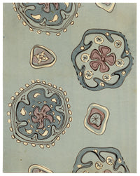 Mid-century Modern Textile Design – Mandala Forms in Watercolour & Ink 1953