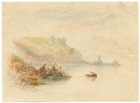 Mary Salter, Near Ansteys Cove, Torquay, Devon – 1910 watercolour painting