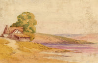 Louisa Eyre-Maunsell, Lakeside Cottage – mid-19th-century watercolour painting