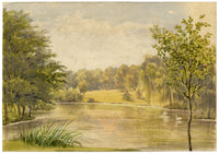 Florence C. Boughton-Leigh, Park in Bad Homburg, Germany – 1897 watercolour