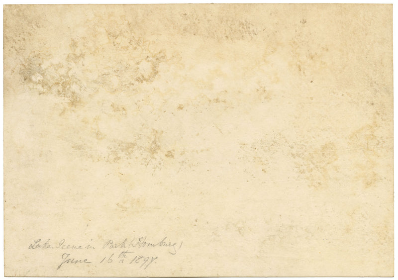 Florence C. Boughton-Leigh, Park in Bad Homburg, Germany – 1897 watercolour