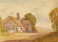 Louisa Eyre-Maunsell, Roadside Cottage – mid-19th-century watercolour painting